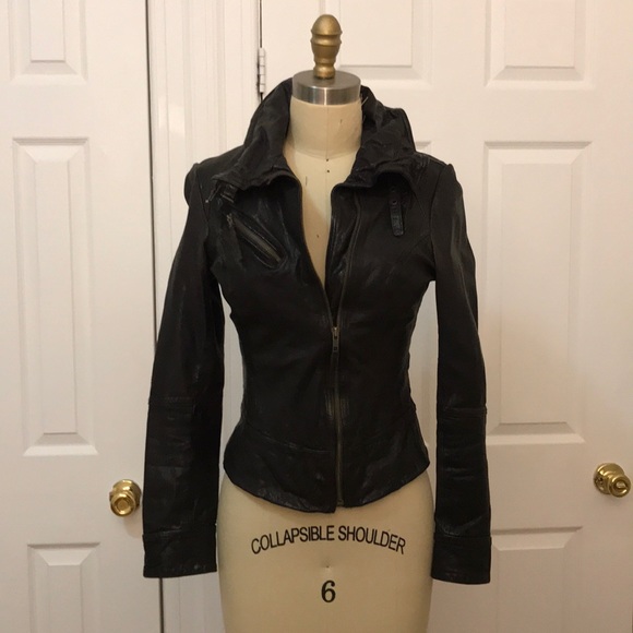All saints goat leather jacket - Picture 6 of 8